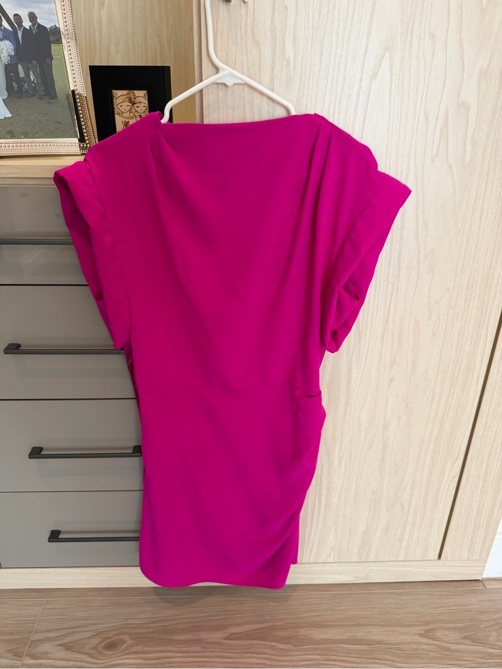 Amanda Uprichard Fuchsia Short Sleeve Dress